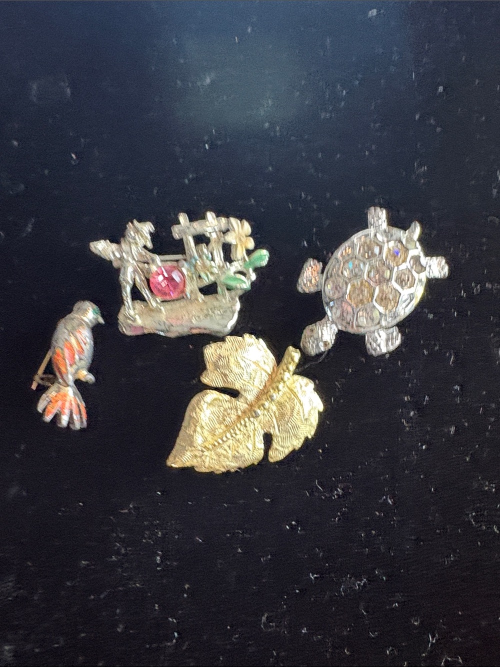 Assorted Small Pet-Themed Pins in Gold and Silver Tones